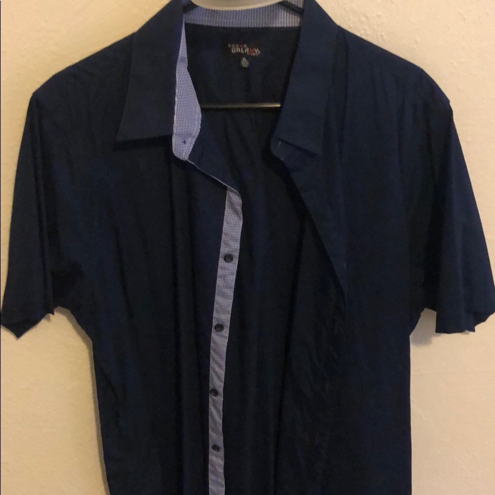 Navy button up - Picture 3 of 4